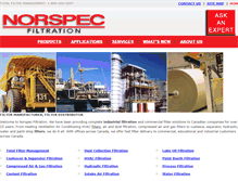 Tablet Screenshot of norspec.com